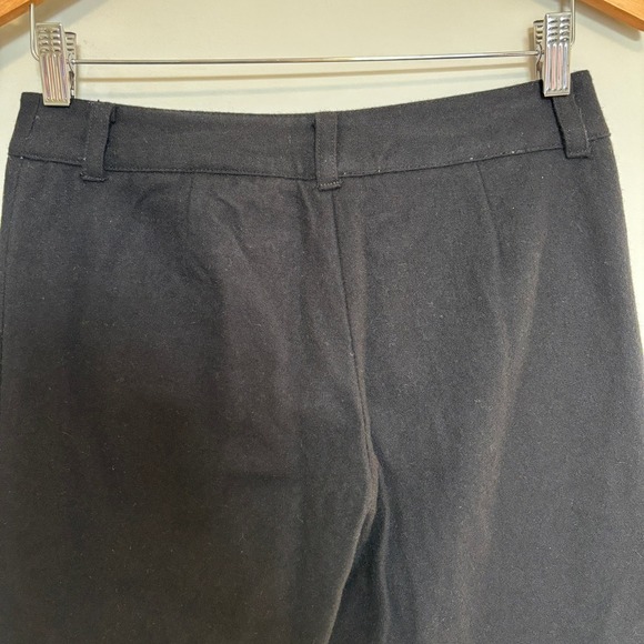 Jacob Size 5/6 Wool Pants Cropped Cuff Business Chic Officewear Teacher Black - Picture 10 of 11